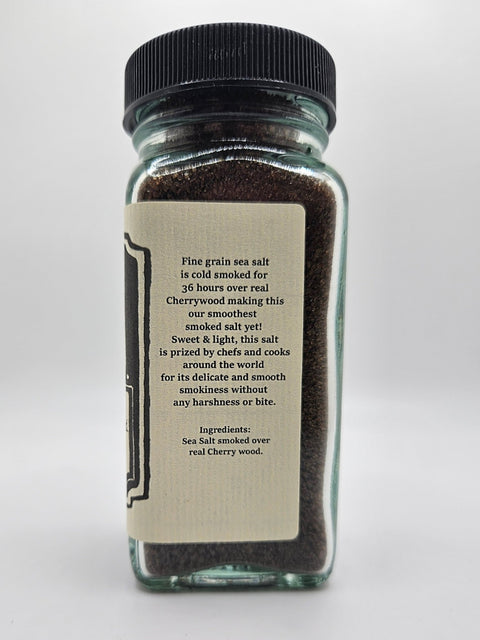 Cherrywood Smoked Salt – Gourmet Fine Grain Pacific Sea Salt for Grilled Meat Seasoning - YinzerShop
