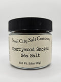 Cherrywood Smoked Salt – Gourmet Fine Grain Pacific Sea Salt for Grilled Meat Seasoning - YinzerShop