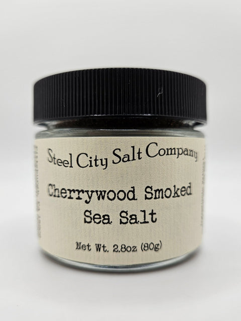 Cherrywood Smoked Salt – Gourmet Fine Grain Pacific Sea Salt for Grilled Meat Seasoning - YinzerShop