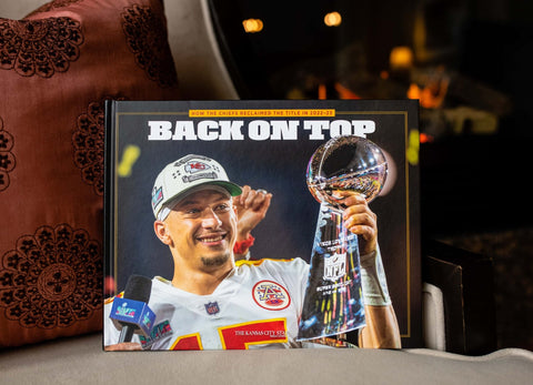 Chiefs Championship Book - Patrick Mahomes & Kansas City Chiefs 2022-23 Season Hardcover Collector Edition Book - YinzerShop