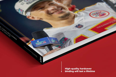 Chiefs Championship Book - Patrick Mahomes & Kansas City Chiefs 2022-23 Season Hardcover Collector Edition Book - YinzerShop