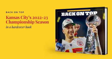 Chiefs Championship Book - Patrick Mahomes & Kansas City Chiefs 2022-23 Season Hardcover Collector Edition Book - YinzerShop