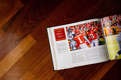 Chiefs Championship Book - Patrick Mahomes & Kansas City Chiefs 2022-23 Season Hardcover Collector Edition Book - YinzerShop