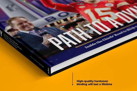 Chiefs Championship Book - Patrick Mahomes & Kansas City Chiefs Dynasty Story Hardcover Book - YinzerShop
