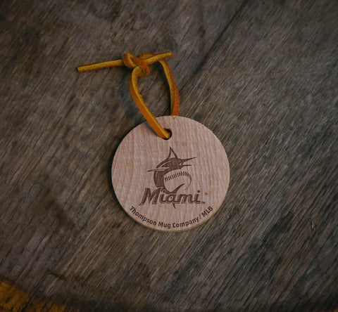 Choose From All 30 MLB Team Bat Slice Ornaments MLB Ornaments - YinzerShop