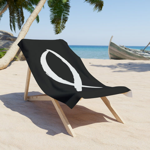 Christianity Fish Symbol - Beach Towel Home Decor - YinzerShop