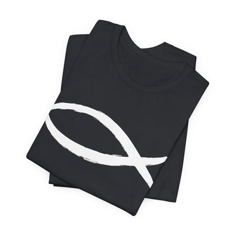 Christianity Fish Symbol - Unisex Jersey Short Sleeve Tee T-Shirt - YinzerShop