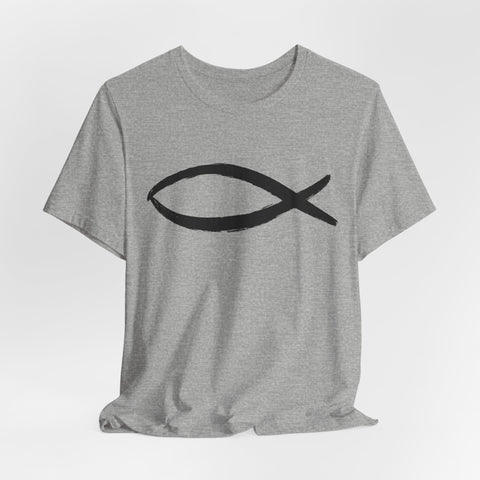 Christianity Fish Symbol - Unisex Jersey Short Sleeve Tee T-Shirt - YinzerShop