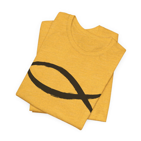 Christianity Fish Symbol - Unisex Jersey Short Sleeve Tee T-Shirt - YinzerShop