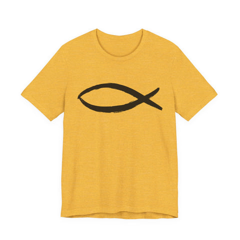 Christianity Fish Symbol - Unisex Jersey Short Sleeve Tee T-Shirt - YinzerShop
