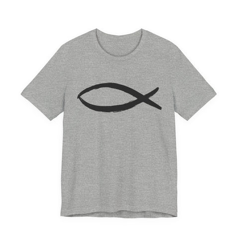 Christianity Fish Symbol - Unisex Jersey Short Sleeve Tee T-Shirt - YinzerShop