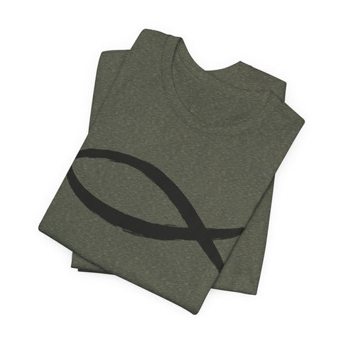 Christianity Fish Symbol - Unisex Jersey Short Sleeve Tee T-Shirt - YinzerShop