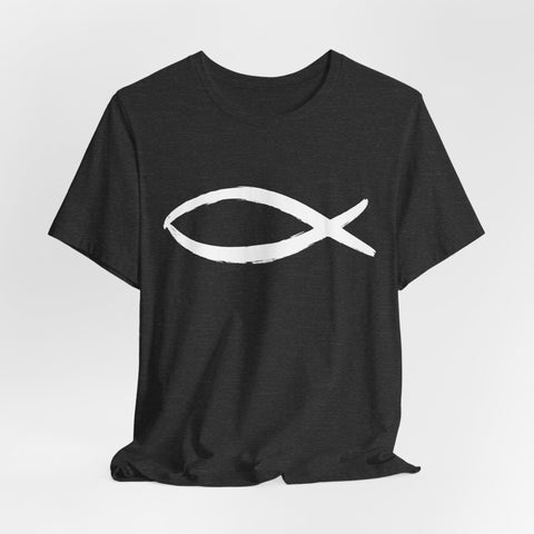 Christianity Fish Symbol - Unisex Jersey Short Sleeve Tee T-Shirt - YinzerShop