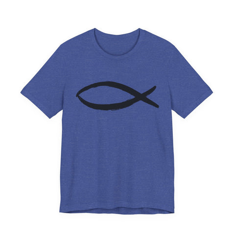 Christianity Fish Symbol - Unisex Jersey Short Sleeve Tee T-Shirt - YinzerShop