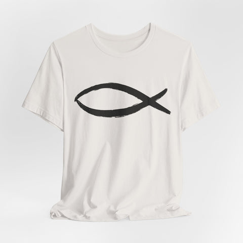 Christianity Fish Symbol - Unisex Jersey Short Sleeve Tee T-Shirt - YinzerShop