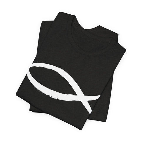 Christianity Fish Symbol - Unisex Jersey Short Sleeve Tee T-Shirt - YinzerShop