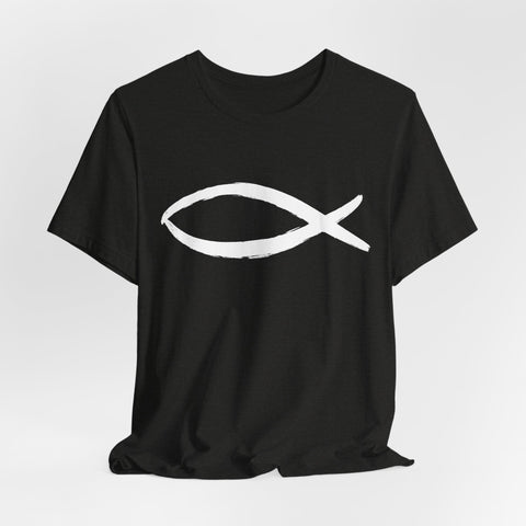 Christianity Fish Symbol - Unisex Jersey Short Sleeve Tee T-Shirt - YinzerShop
