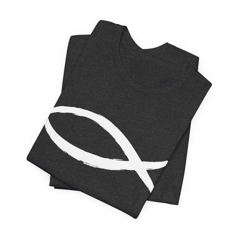Christianity Fish Symbol - Unisex Jersey Short Sleeve Tee T-Shirt - YinzerShop