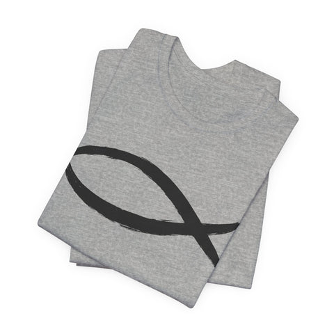 Christianity Fish Symbol - Unisex Jersey Short Sleeve Tee T-Shirt - YinzerShop