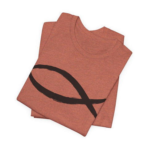 Christianity Fish Symbol - Unisex Jersey Short Sleeve Tee T-Shirt - YinzerShop