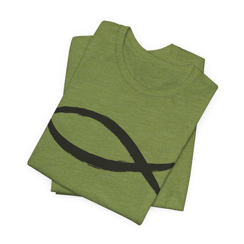 Christianity Fish Symbol - Unisex Jersey Short Sleeve Tee T-Shirt - YinzerShop