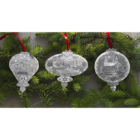 Christmas Ornament Set - Wendell August Forge Festive Ornaments & Holiday Heirloom Gift - YinzerShop