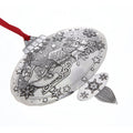 Christmas Santa Ornament | Wendell August Forge Classic Holiday Keepsake with Crystal Detail - YinzerShop