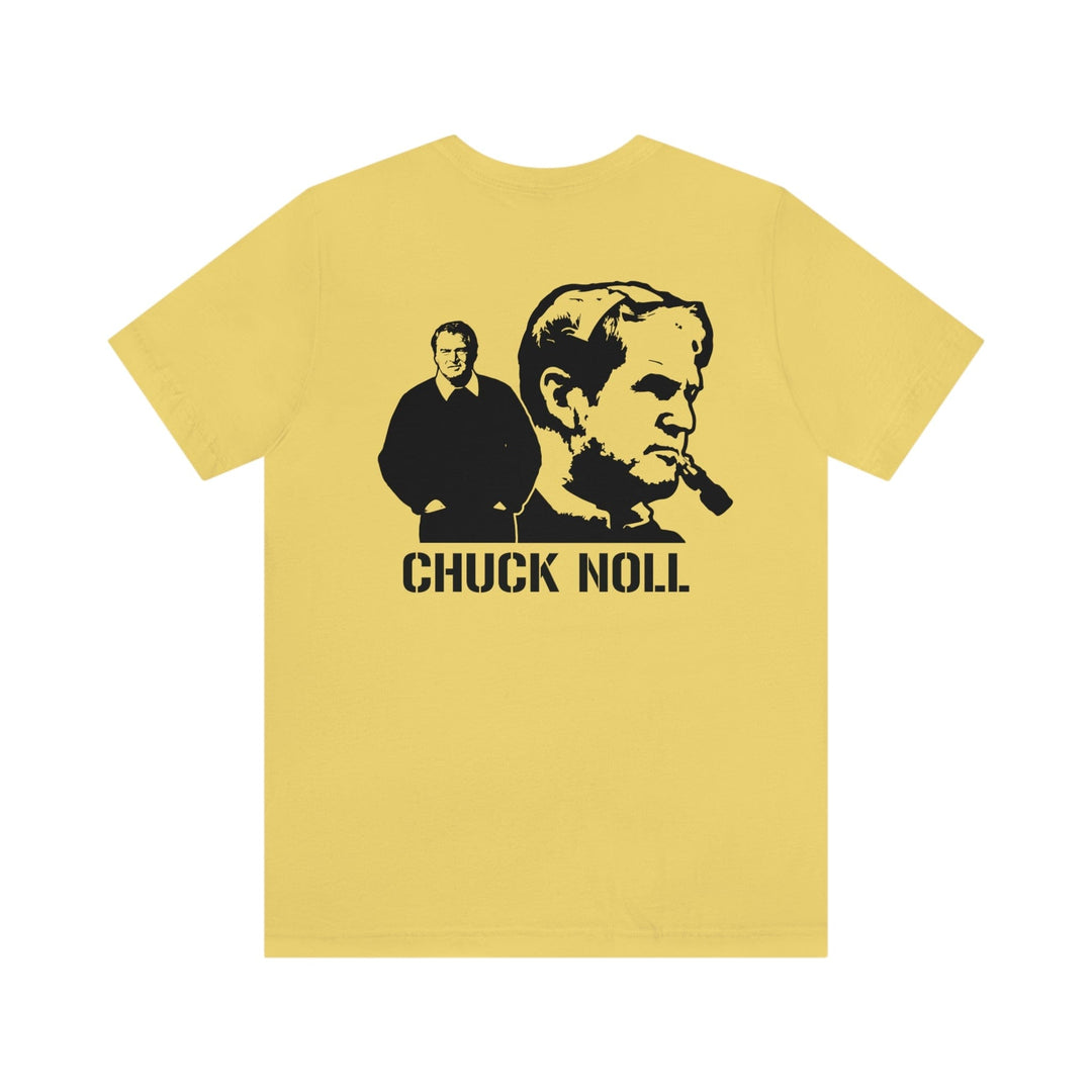 Chuck Noll Legend with graphic on the back short sleeve t-shirt T-Shirt Printify   