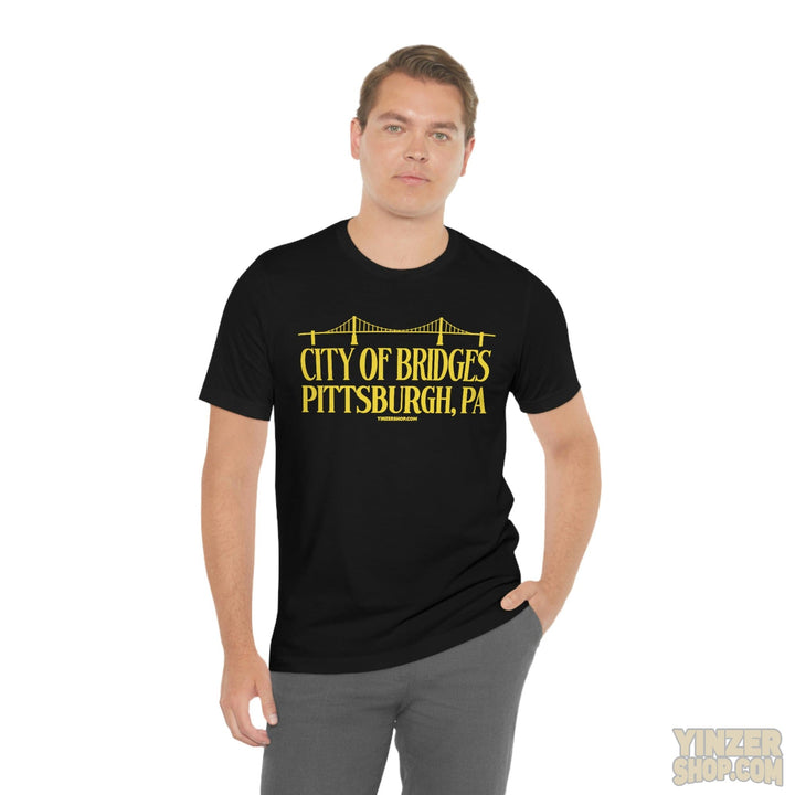 City Of Bridges - Unisex Jersey Short Sleeve Tee T-Shirt Printify   