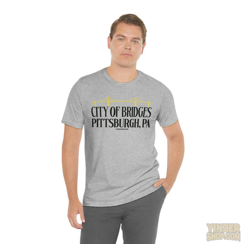 City Of Bridges - Unisex Jersey Short Sleeve Tee T-Shirt Printify   