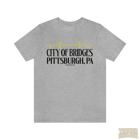 City Of Bridges - Unisex Jersey Short Sleeve Tee T-Shirt Printify Athletic Heather S 