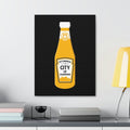 City of Champions Bottle Wall Art - Premium Canvas Gallery Wrap Canvas Print Printify   