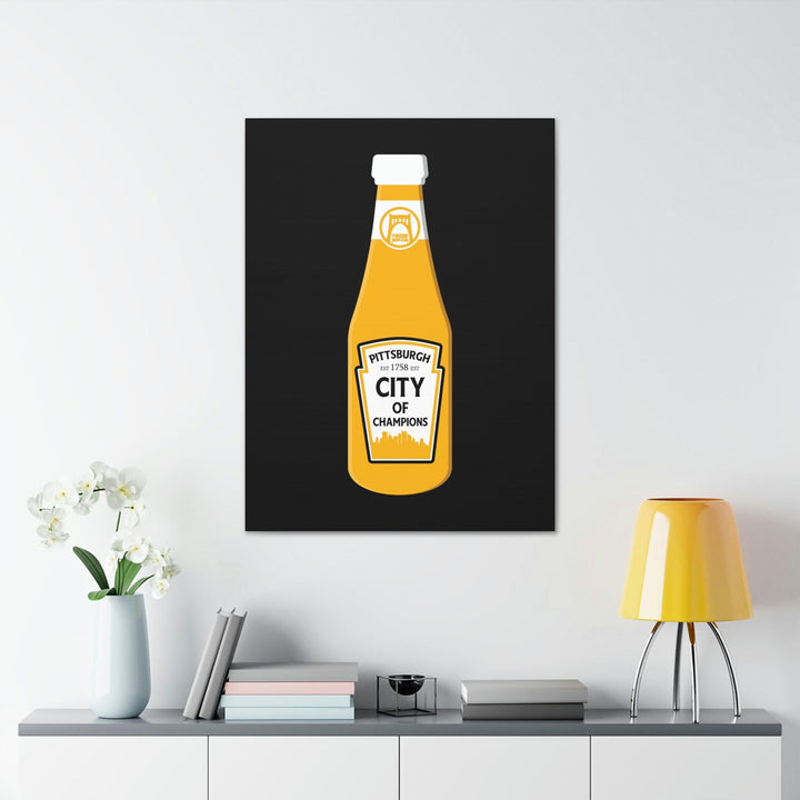 City of Champions Bottle Wall Art - Premium Canvas Gallery Wrap Canvas Print Printify   