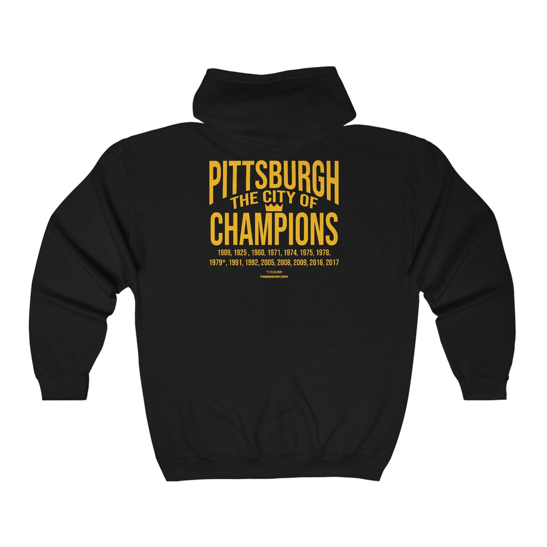 City of Champions Years - Unisex Heavy Blend™ Full Zip Hooded Sweatshirt Hoodie Printify   