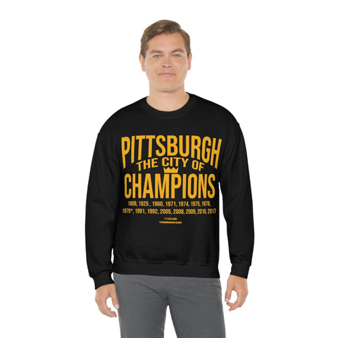 City of Champions Years - Unisex Heavy Blend™ Sweatshirt Sweatshirt Printify   