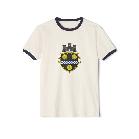 City of Pittsburgh Coat of Arms Classic Ringer T-shirt - Next Level 3604 T-Shirt - YinzerShop