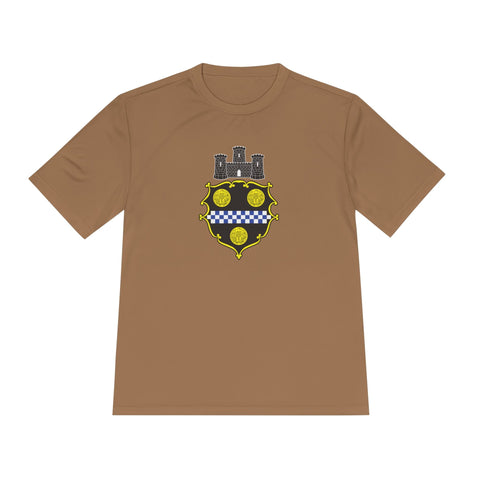 City of Pittsburgh Coat of Arms Moisture Wicking Tee - Sport-Tek ST350 T-Shirt - YinzerShop