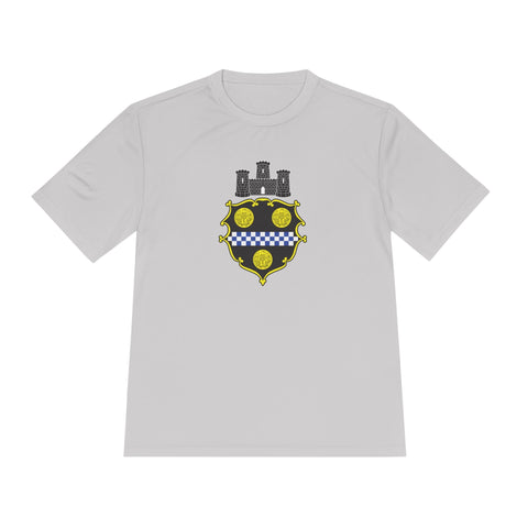 City of Pittsburgh Coat of Arms Moisture Wicking Tee - Sport-Tek ST350 T-Shirt - YinzerShop