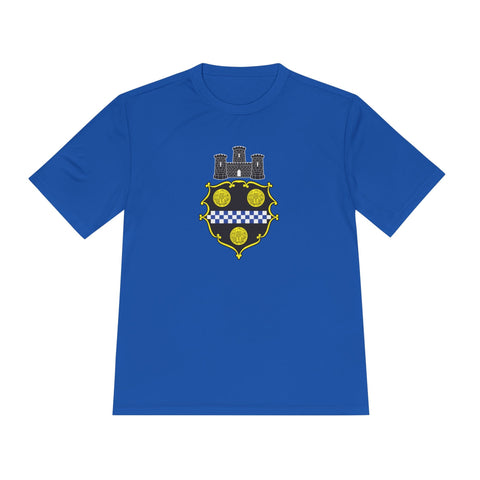 City of Pittsburgh Coat of Arms Moisture Wicking Tee - Sport-Tek ST350 T-Shirt - YinzerShop