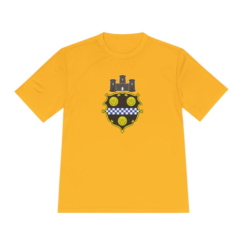 City of Pittsburgh Coat of Arms Moisture Wicking Tee - Sport-Tek ST350 T-Shirt - YinzerShop