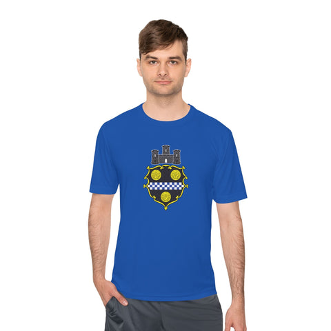 City of Pittsburgh Coat of Arms Moisture Wicking Tee - Sport-Tek ST350 T-Shirt - YinzerShop