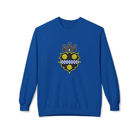 City of Pittsburgh Coat of Arms Sweatshirt - Midweight Softstyle Fleece Crewneck Sweatshirt - YinzerShop