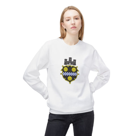 City of Pittsburgh Coat of Arms Sweatshirt - Midweight Softstyle Fleece Crewneck Sweatshirt - YinzerShop