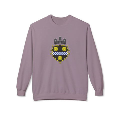 City of Pittsburgh Coat of Arms Sweatshirt - Midweight Softstyle Fleece Crewneck Sweatshirt - YinzerShop