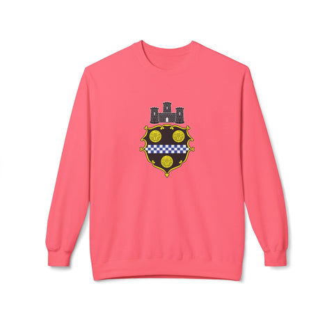 City of Pittsburgh Coat of Arms Sweatshirt - Midweight Softstyle Fleece Crewneck Sweatshirt - YinzerShop