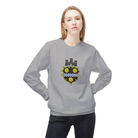 City of Pittsburgh Coat of Arms Sweatshirt - Midweight Softstyle Fleece Crewneck Sweatshirt - YinzerShop