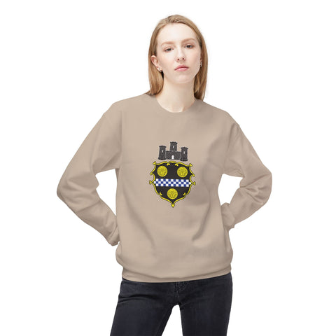 City of Pittsburgh Coat of Arms Sweatshirt - Midweight Softstyle Fleece Crewneck Sweatshirt - YinzerShop