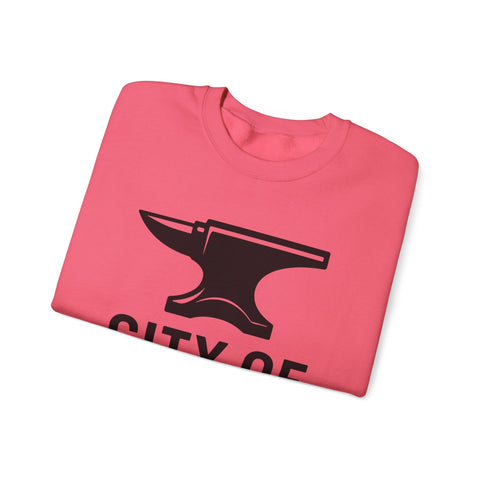 City of Steel - Heavy Blend™ Crewneck Sweatshirt Sweatshirt - YinzerShop