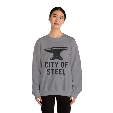 City of Steel - Heavy Blend™ Crewneck Sweatshirt Sweatshirt - YinzerShop