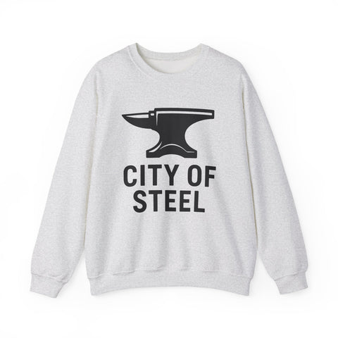 City of Steel - Heavy Blend™ Crewneck Sweatshirt Sweatshirt - YinzerShop